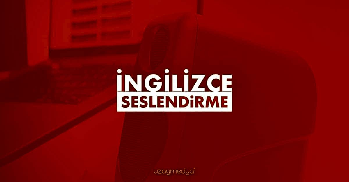 İngilizce Seslendirme