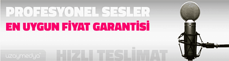 Profesyonel sesler, uygun fiyat